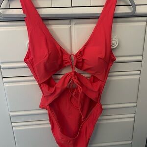 Stylish Red Kids One Piece Swimsuit